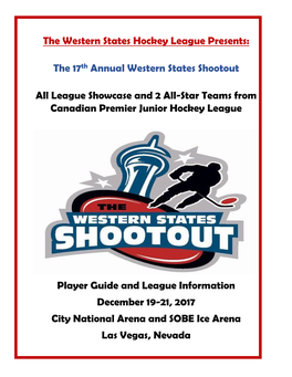 The Western States Hockey League Presents