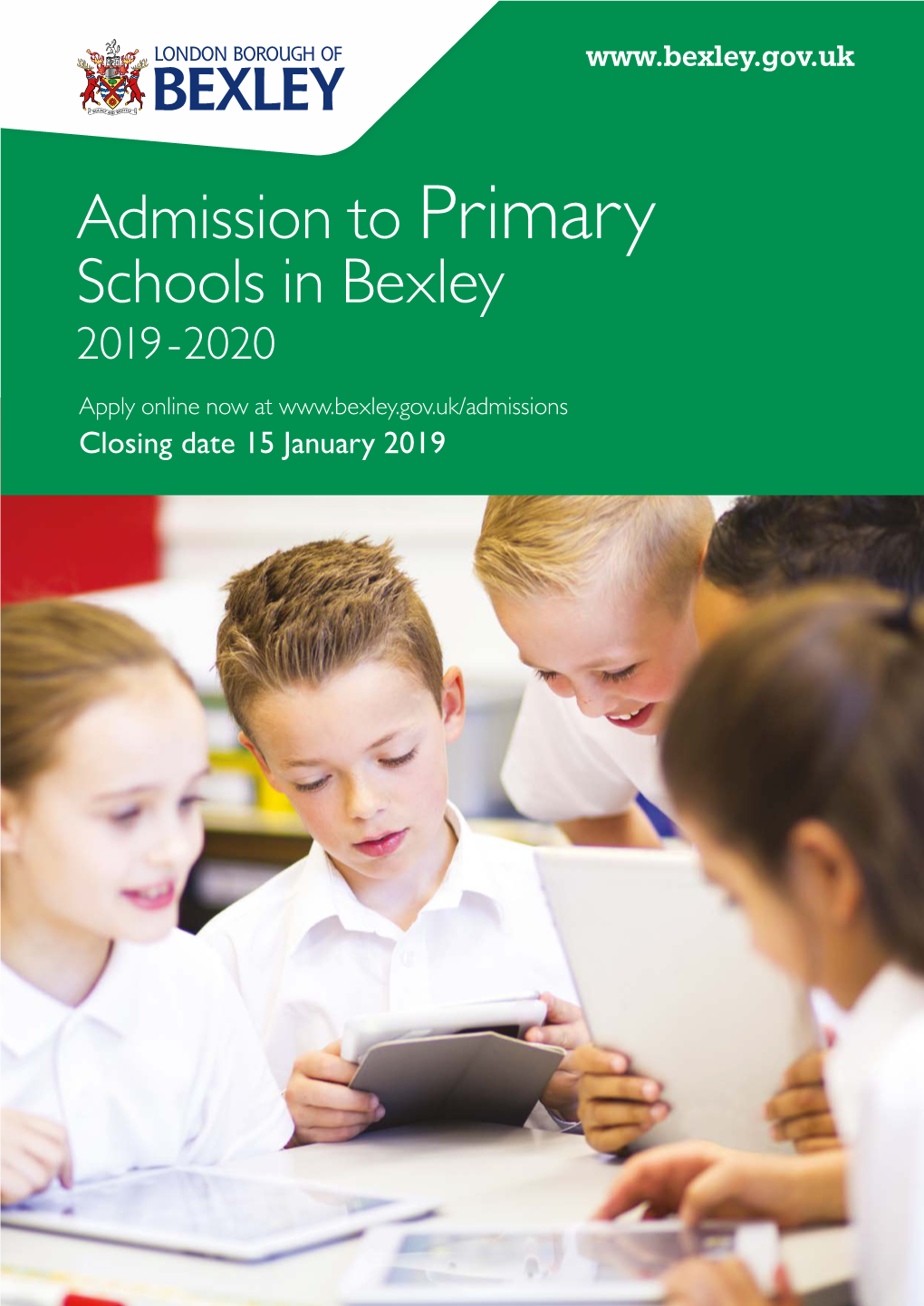 Admission to Primary Schools 2019 to 2020