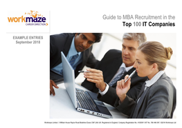 Guide to MBA Recruitment in The