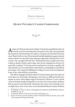 Queen Victoria's Canine Companians