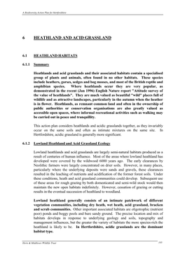 Heathland & Acid Grassland