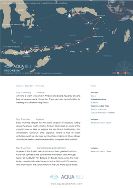 Indonesia Komodo Islands / Spice Islands / Raja Ampat