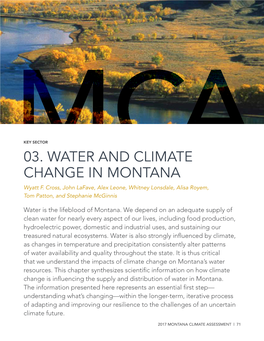 03. WATER and CLIMATE CHANGE in MONTANA Wyatt F