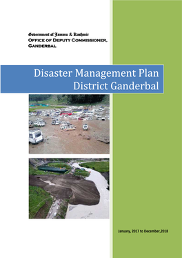 Disaster Management Plan District Ganderbal