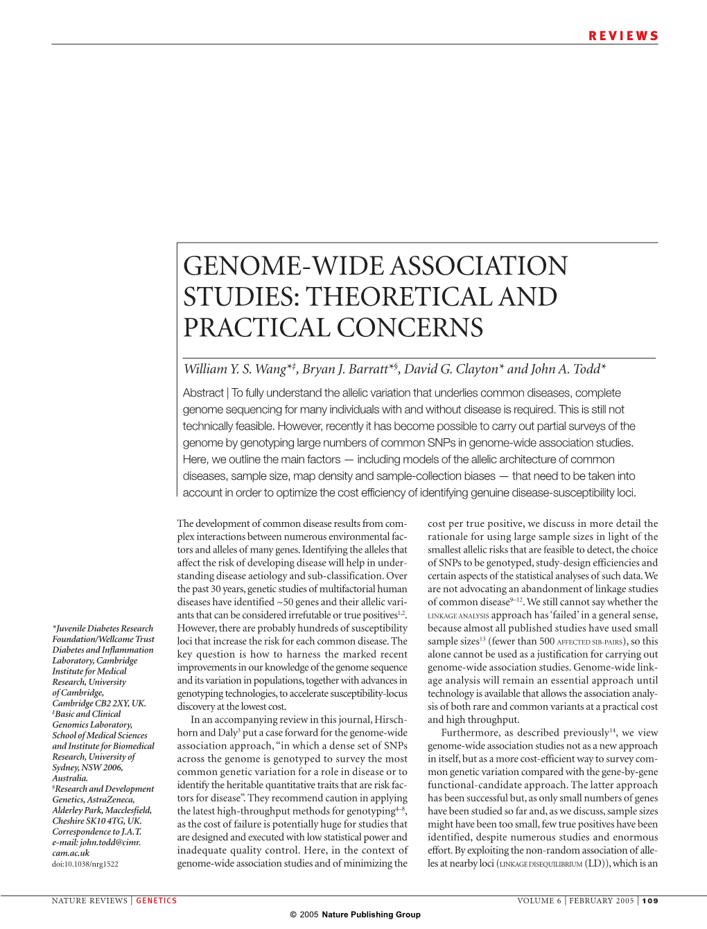 Genome-Wide Association Studies: Theoretical and Practical Concerns