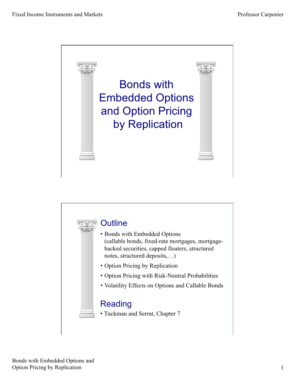 14 Bonds with Embedded Options and Option Pricing by Replication.Pptx