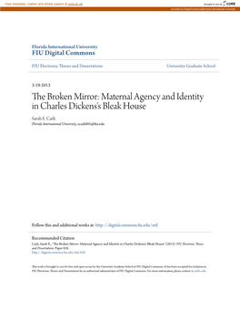 Maternal Agency and Identity in Charles Dickens's Bleak House Sarah E