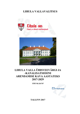 Lisatsiooni Arendamise Kava Aastateks 2017-2029