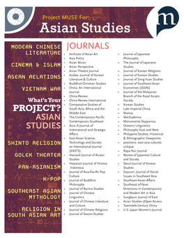 Journals Asian Studies