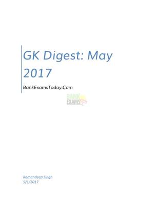 GK Digest: May 2017 Bankexamstoday.Com