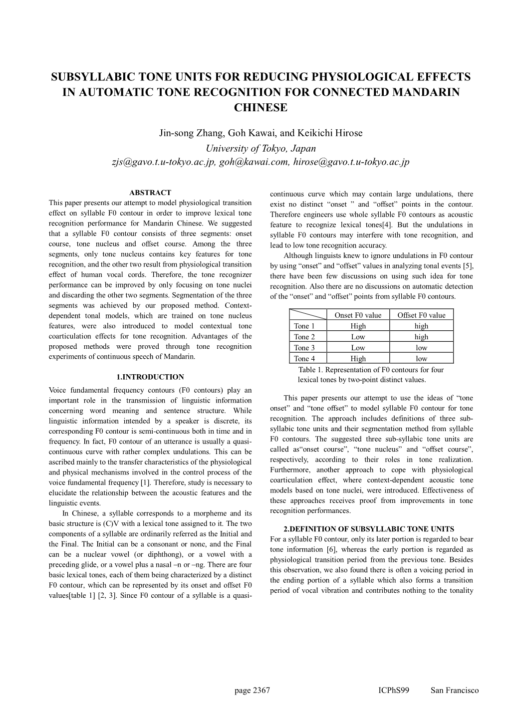 Subsyllabic Tone Units for Reducing Physiological Effects in Automatic Tone Recognition for Connected Mandarin Chinese