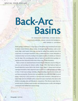 Special Issue Feature Oceanography Back-Arc , Volume 1, a Quarterly 20, Number Th Journal of Society
