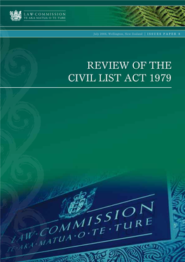 Review of the Civil List Act 1979