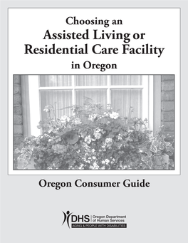 Assisted Living Or Residential Care Facility in Oregon