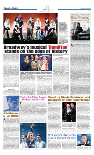 Broadway's Musical 'Hamilton'