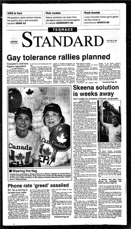 Gay Tolerance Rallies Planned Crusader's Visit Here for What They Call the Homosexual Life- Program to Eliminate Homophobia and Being Normal Or Acceptable