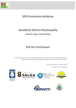 SFD Promotion Initiative Amathole District Municipality