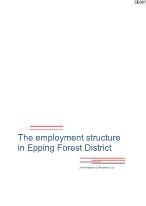 The Employment Structure in Epping Forest District