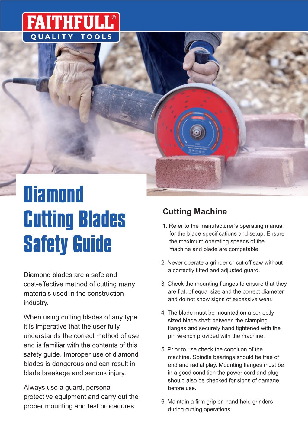 Diamond Cutting Blade Safety Guide