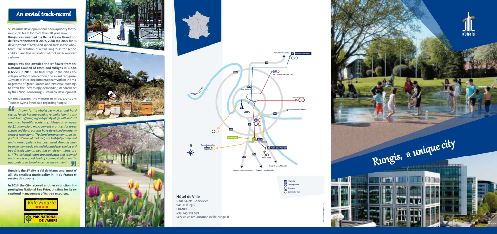 Plaquette-Rungis Town Info Leaflet
