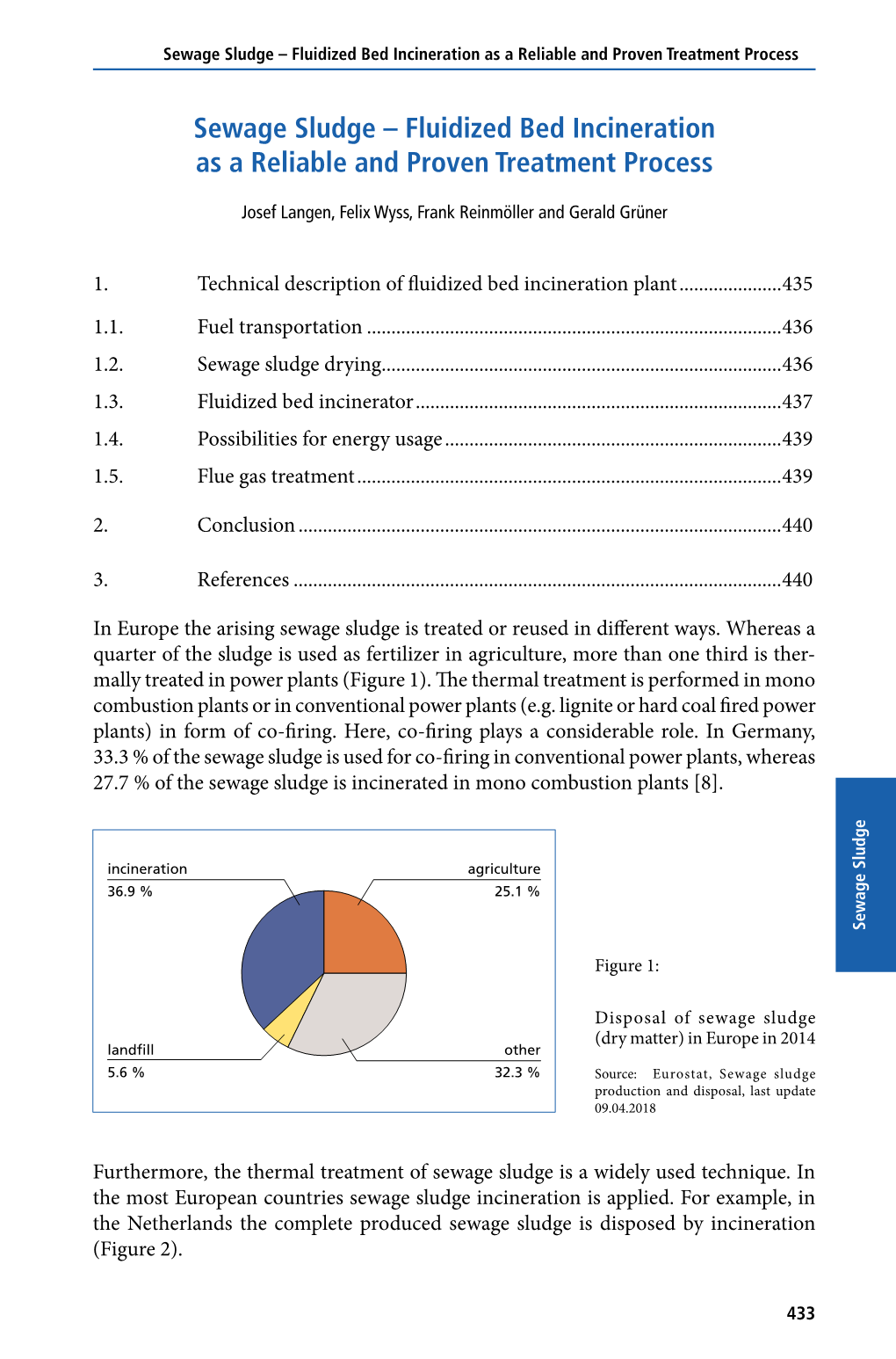 Sewage Sludge – Fluidized Bed Incineration As a Reliable and Proven Treatment Process