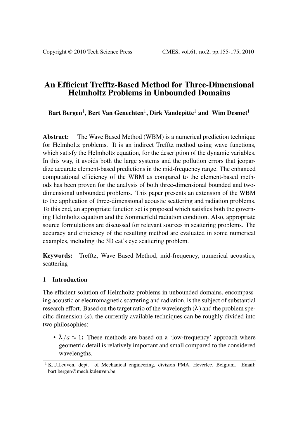 An Efficient Trefftz-Based Method for Three-Dimensional Helmholtz