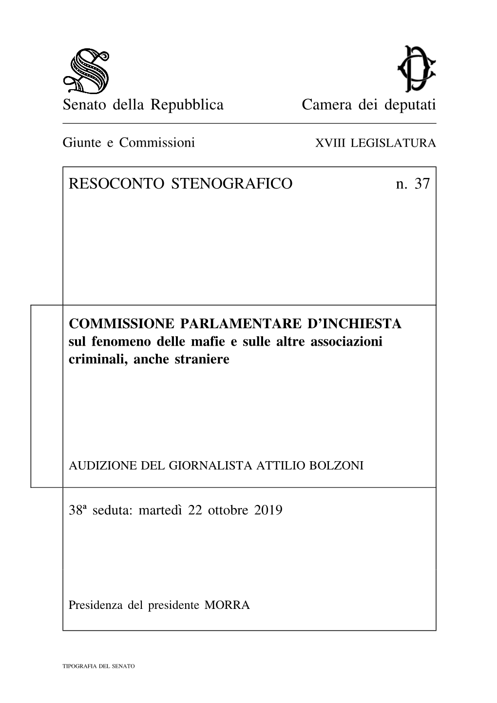 Senato Della Repubblica Camera Dei Deputati