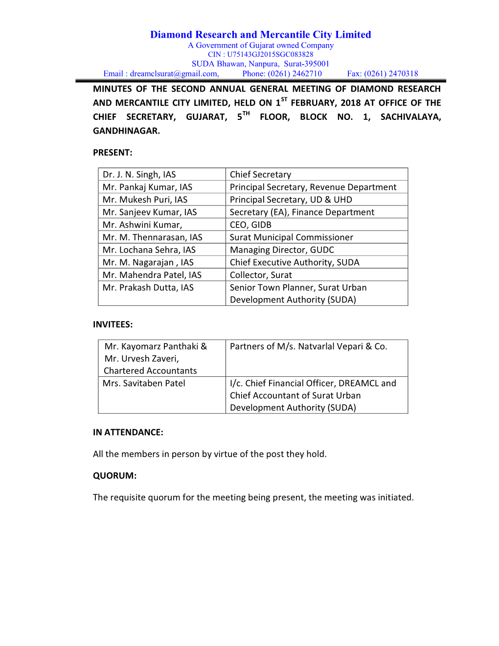 Diamond Research and Mercantile City Limited