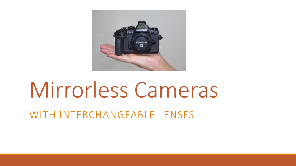 Mirrorless Cameras