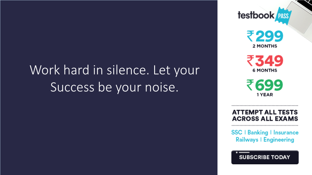 Work Hard in Silence. Let Your Success Be Your Noise