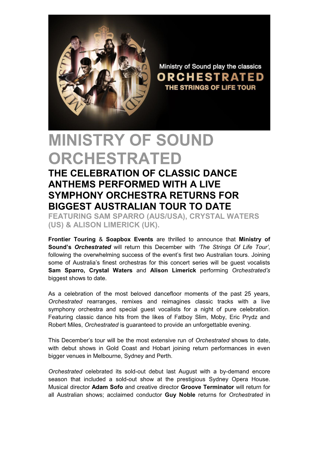 Ministry of Sound Orchestrated