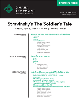 Stravinsky's the Soldier's Tale