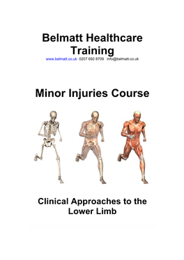Belmatt Healthcare Training Minor Injuries Course
