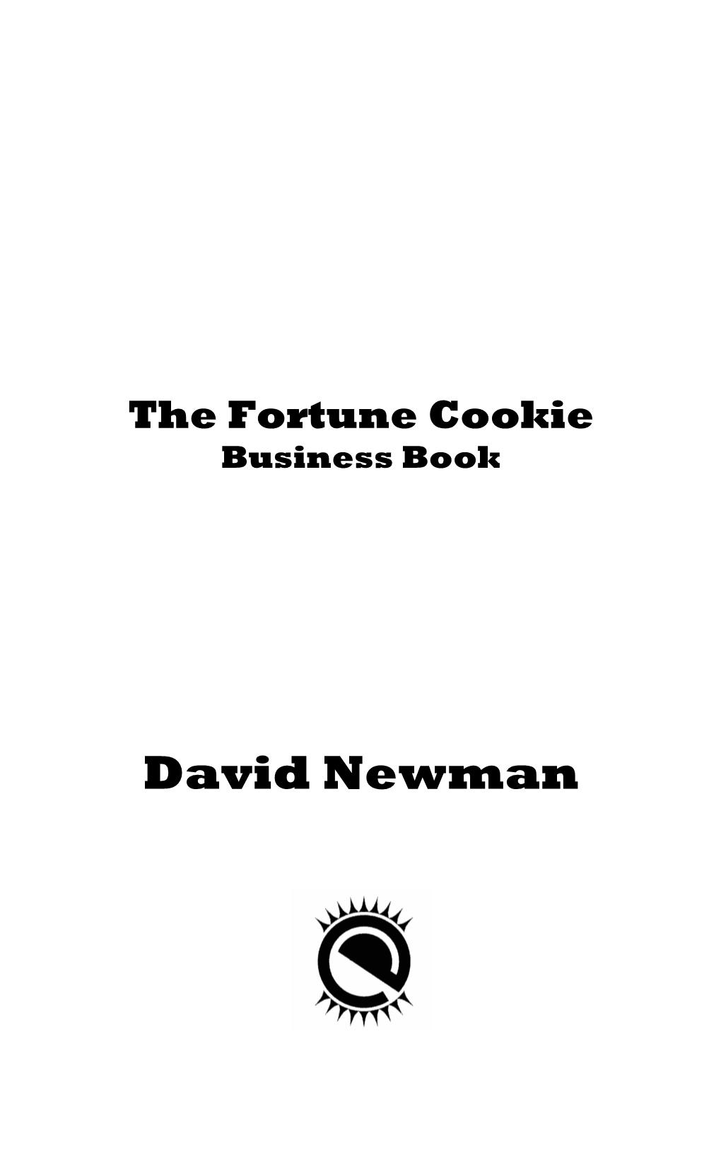 Fortune Cookie Business Book