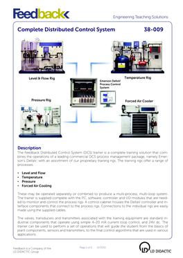 Complete Distributed Control System 38-009