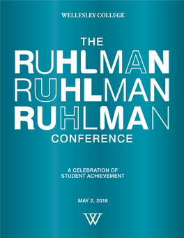 2018 Ruhlman Conference Program