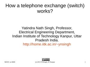How a Telephone Exchange (Switch) Works?