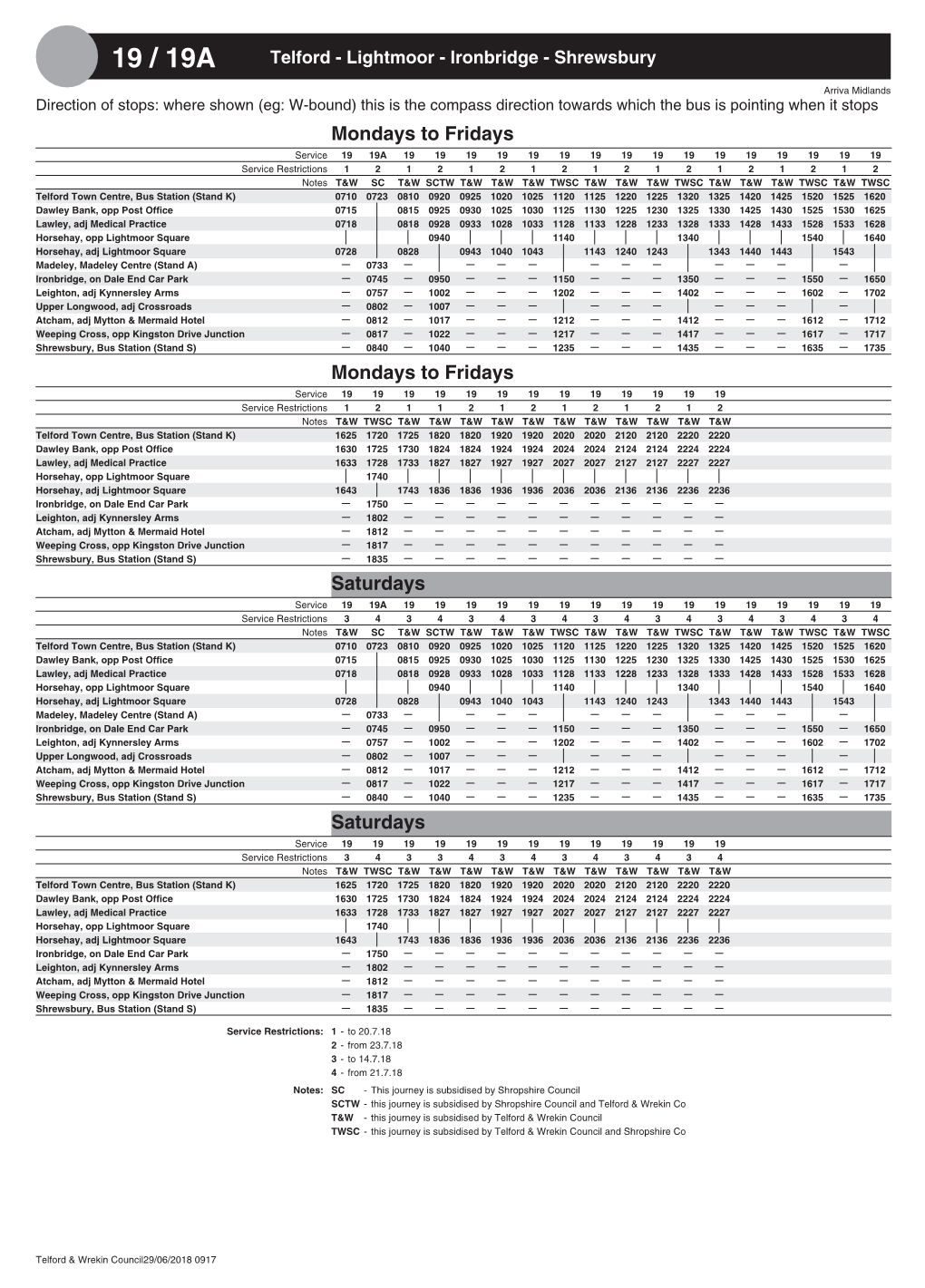 Arriva Midlands Bus Service