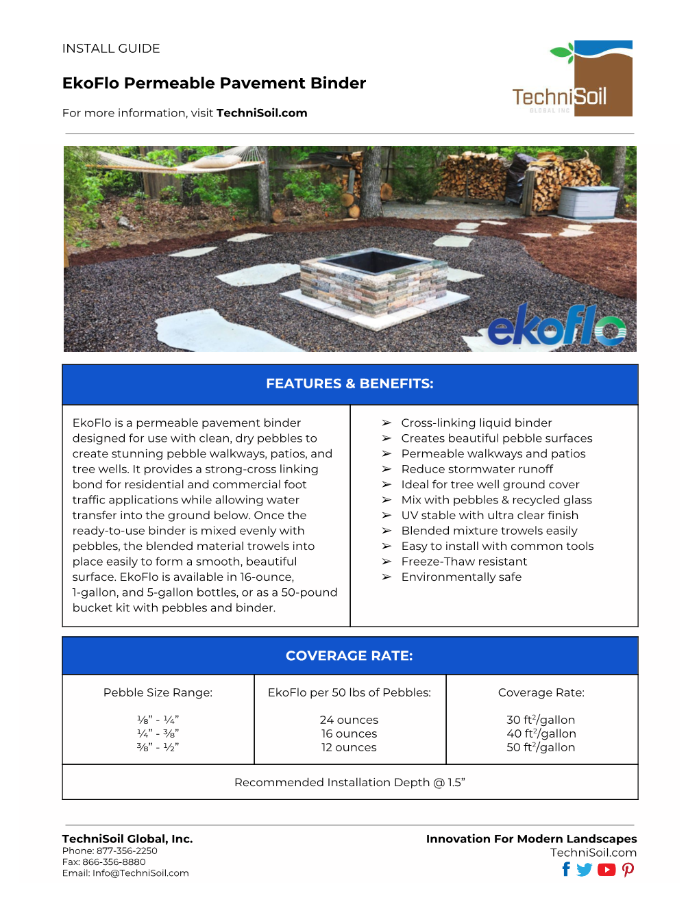 Ekoflo Permeable Pavement Binder