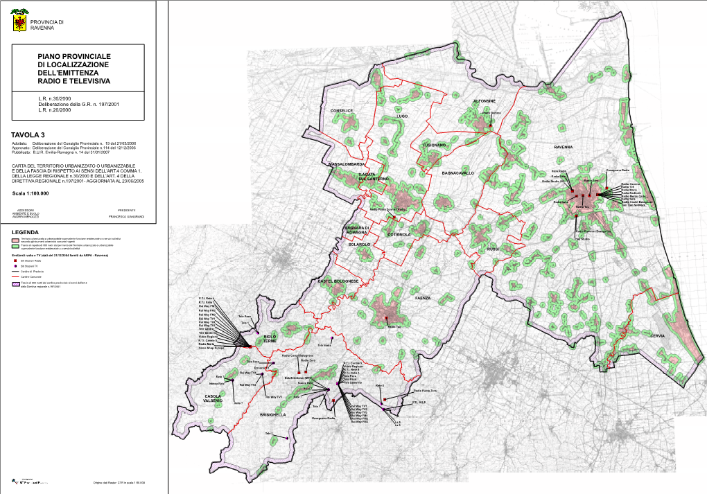 Tavola 3 Piano Provinciale Di Localizzazione Dell