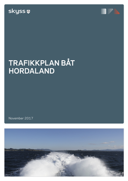 Trafikkplan Båt Hordaland