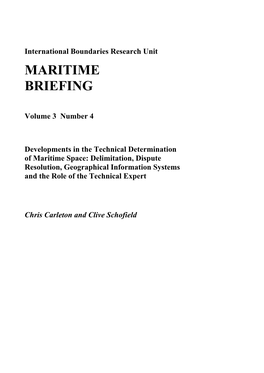 Maritime Briefing