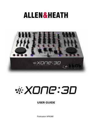 XONE:3D User Guide