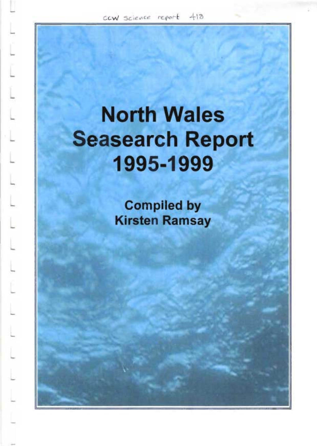 North Wales Seasearch Report 1995-1999