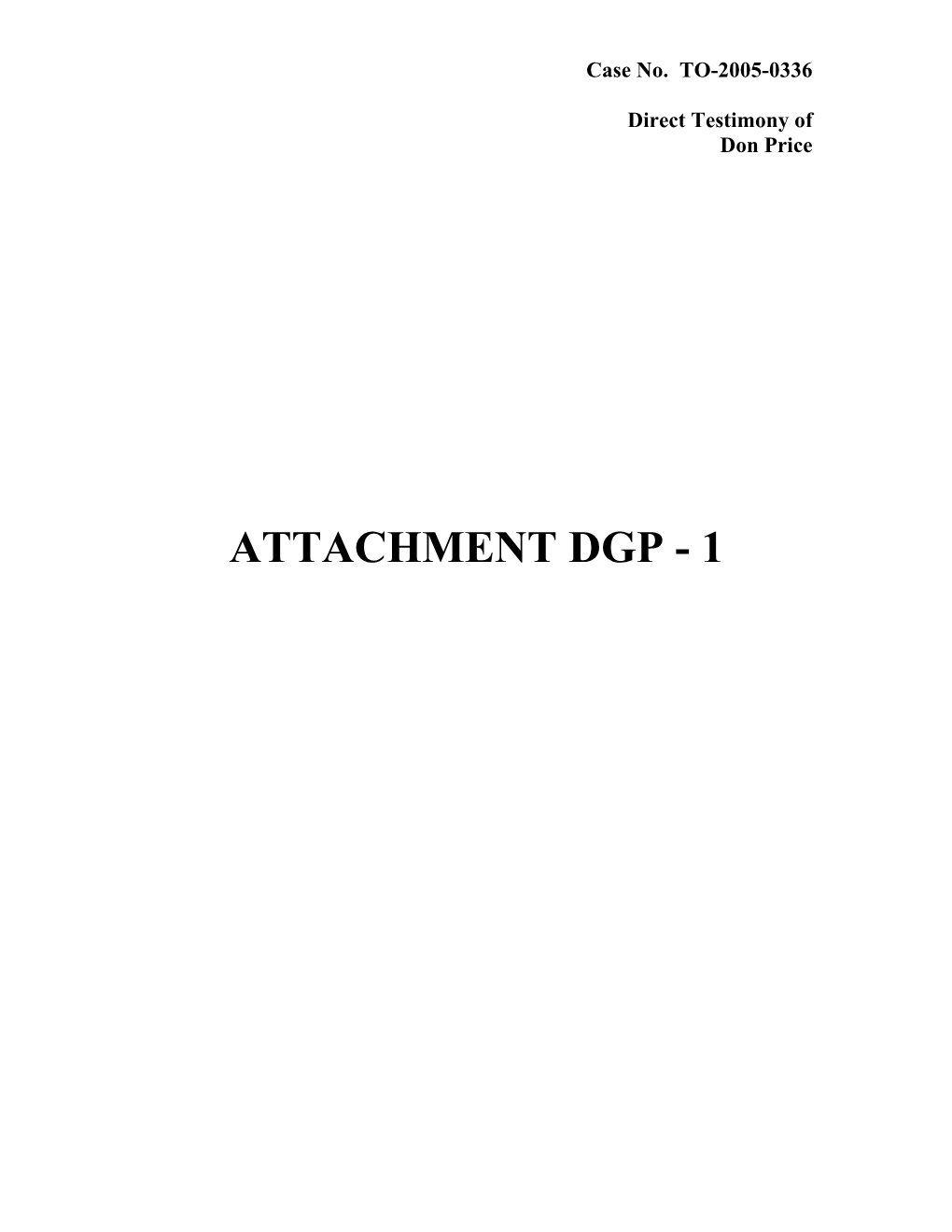 Attachment Dgp - 1