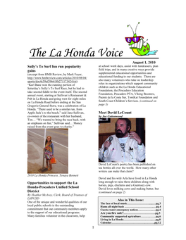The La Honda Voice