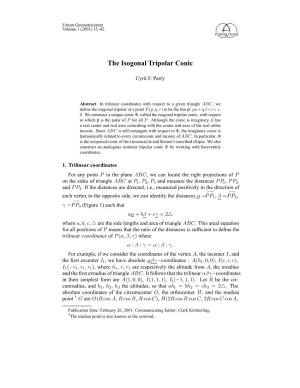 The Isogonal Tripolar Conic