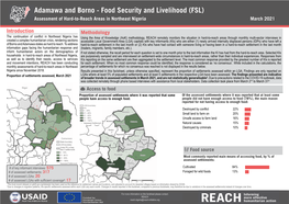 Food Security and Livelihood (FSL) Assessment of Hard-To-Reach Areas in Northeast Nigeria March 2021
