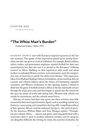 “The White Man's Burden”