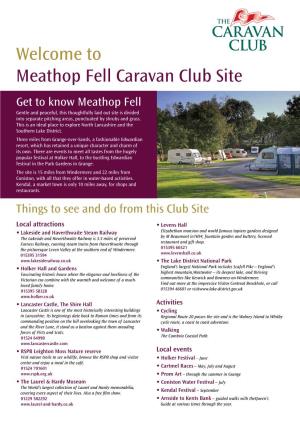 Meathop Fell Caravan Club Site
